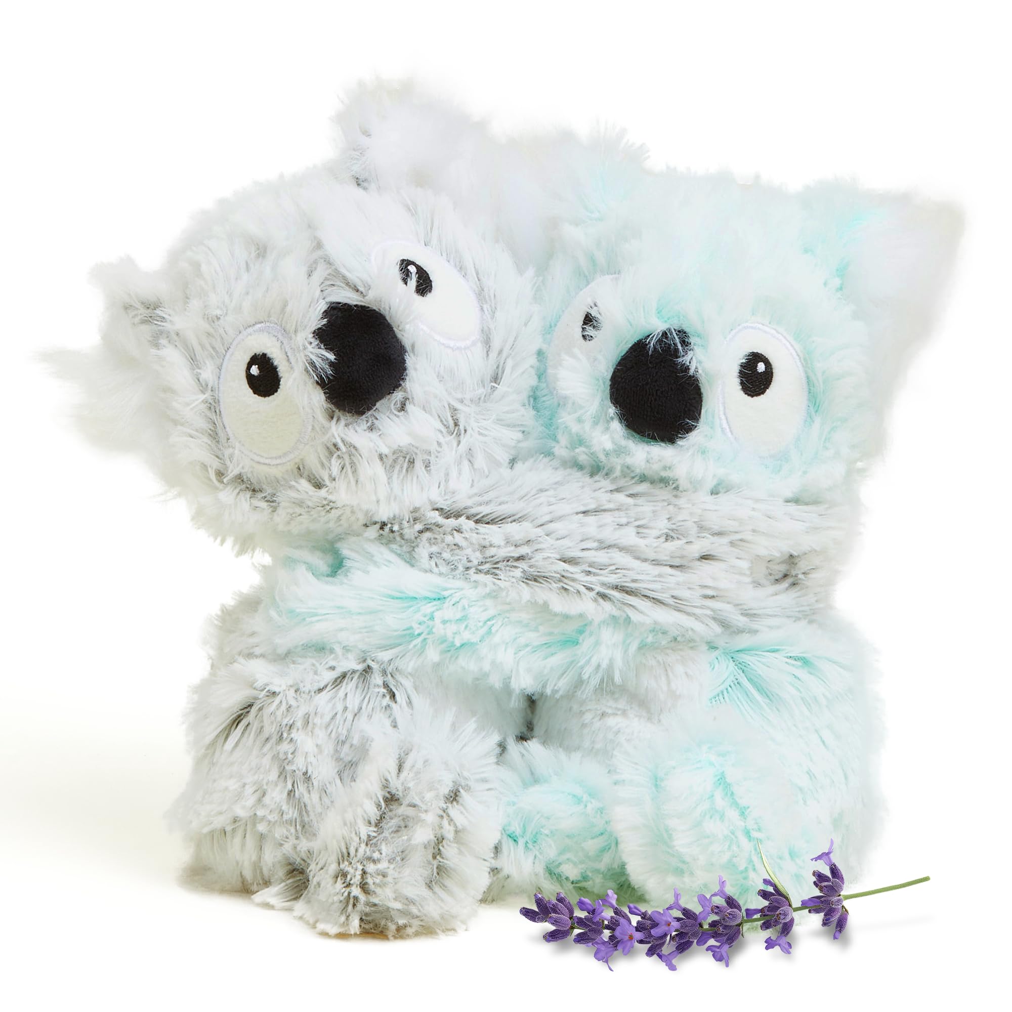 Warmies Koala Hugs Duo heats for cozy snuggles and comfort.