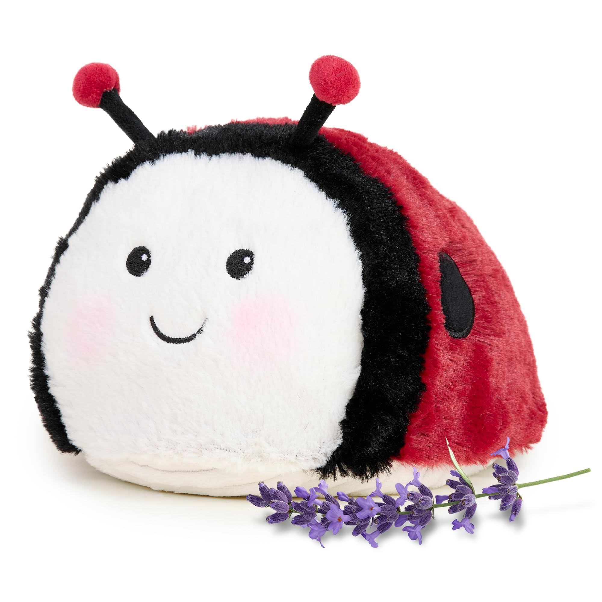 Warmies Ladybug heatable plush ready for comforting warmth and cozy snuggles.