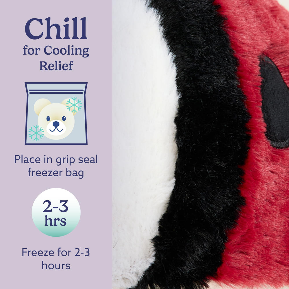 Warmies Ladybug cooling option provides refreshing touch on hot days.