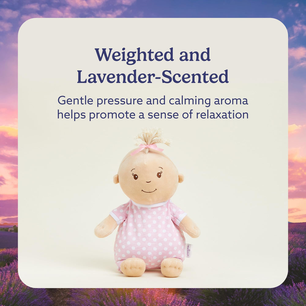 Warmies lavender-scented plush emits a gentle aroma for calming evenings.