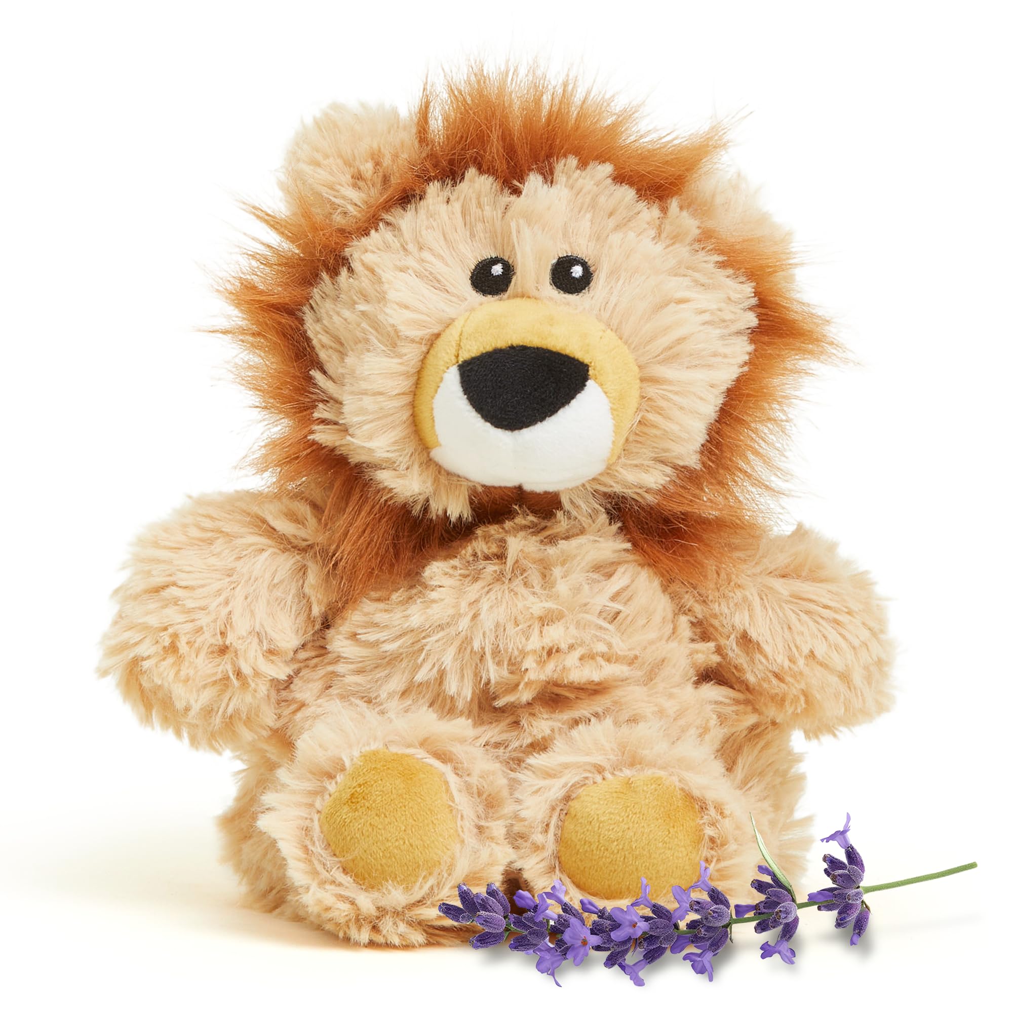 Warmies Lion Junior plush ready for snuggles and gentle warmth.