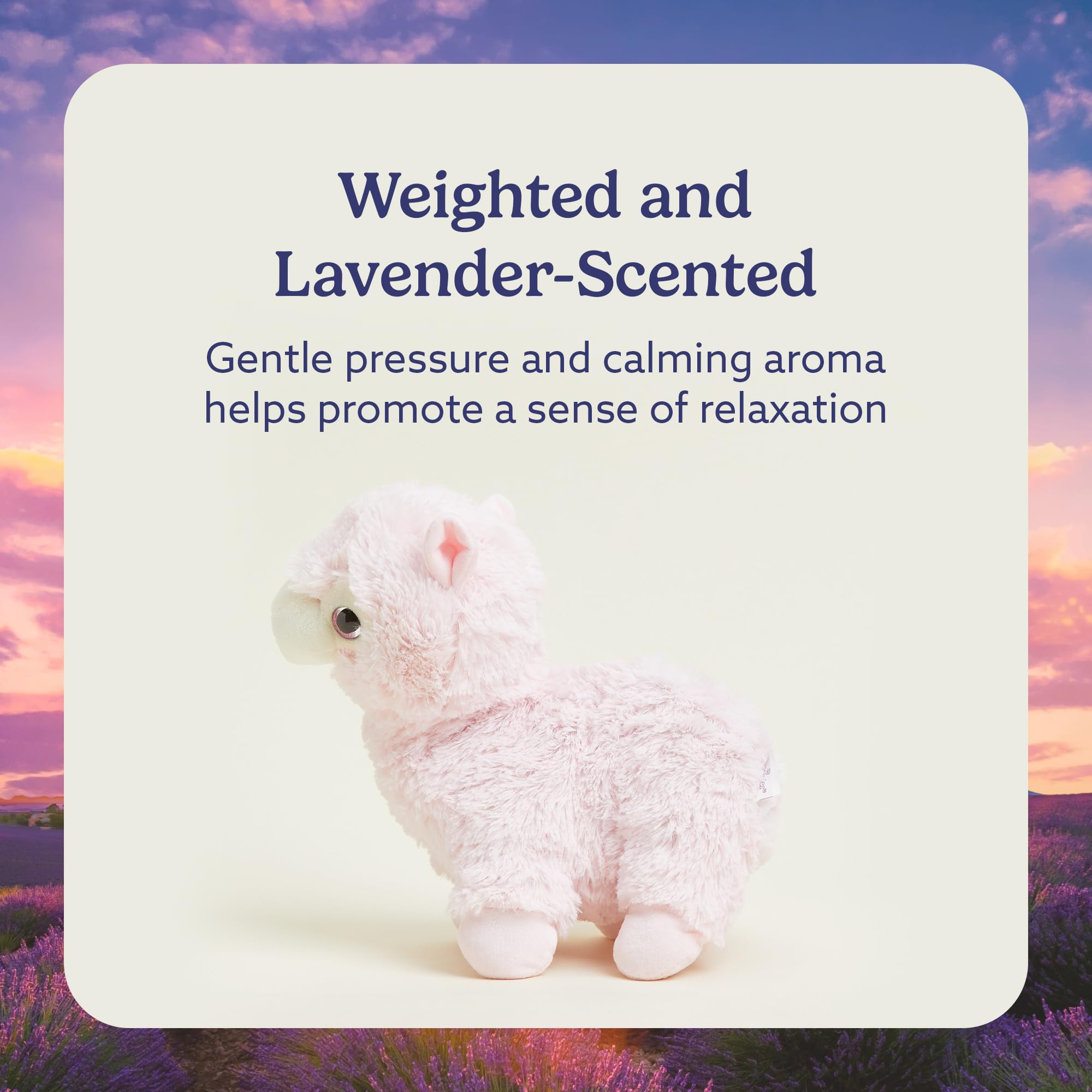 Warmies Llama cooling option offers refreshing relief on warm days.