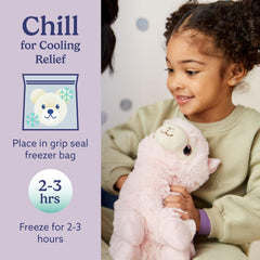 Lavender-scented Warmies Llama adds a gentle bedtime aroma.