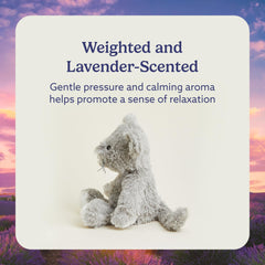 Warmies Mouse stands 13 inches tall for cuddling.