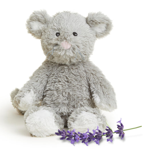 Warmies Mouse microwavable heat plush for cozy warmth.