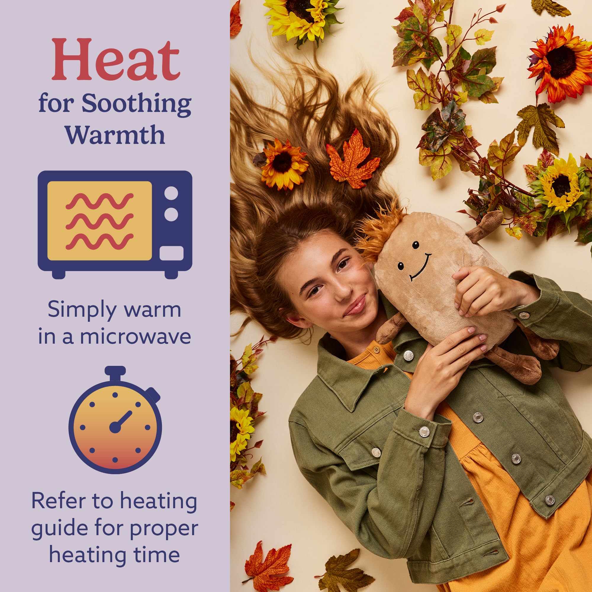 Warmies Potato plush lavender-scented aroma for soothing nights.