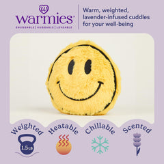 Warmies Smiley Face plush cooling evokes a refreshing touch on warm days.