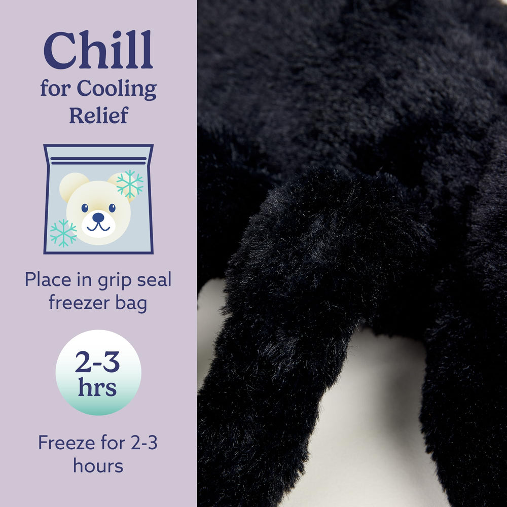 Warmies Spider 13-inch plush delivers cozy, portable comfort.