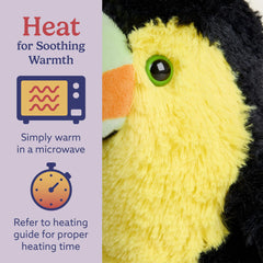 Warmies Toucan cooling option for warm days and aches.