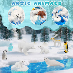 Warmtree miniature Arctic animal figure for storytelling and learning crafts