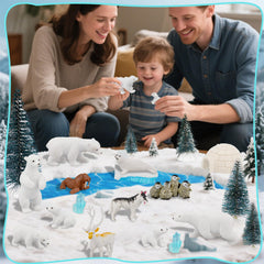Warmtree iceberg and ice cube pieces add dimensional ocean scenery