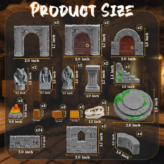 Warmtree dungeon walls showing windows and doors for varied passage options
