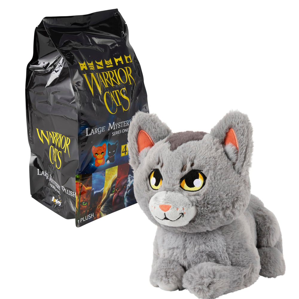 Warrior Cats blind bag mid-unboxing capturing surprise reveal fun
