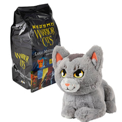 Warrior Cats blind bag mid-unboxing capturing surprise reveal fun