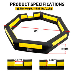 Warsun inflatable pit entry with notches for easy access