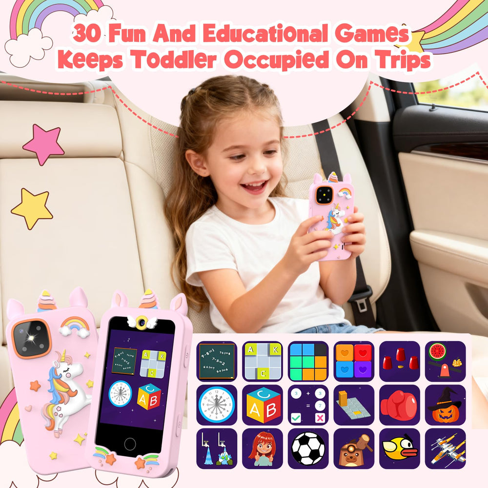 WARWARS learning toy phone supports games, music, and ABC lessons for playful learning.