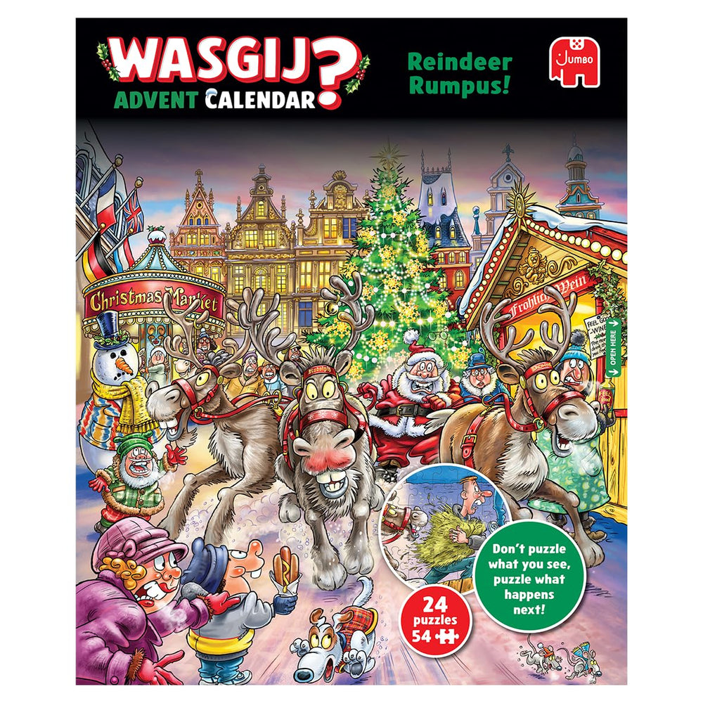 Wasgij Christmas Advent Calendar 2025 gift for puzzle lovers, ideal for festive countdowns.