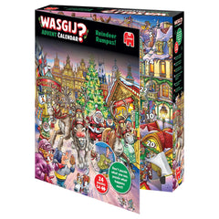 Wasgij Christmas Advent Calendar 2025 recycled cardboard construction, eco-friendly for mindful puzzlers.