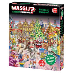 Wasgij Christmas Advent Calendar 2025 door puzzle, encouraging imaginative problem solving each day.