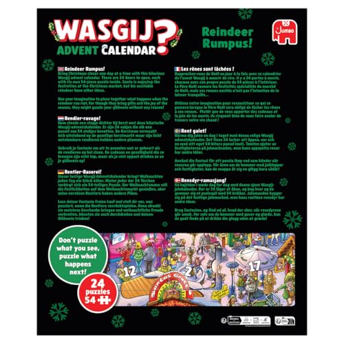 Wasgij Christmas Advent Calendar 2025 snowy scene, perfect for cozy December puzzle sessions.