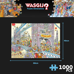 Wasgij Retro Mystery 8 1000-piece board with precise die-cut pieces for smooth assembly