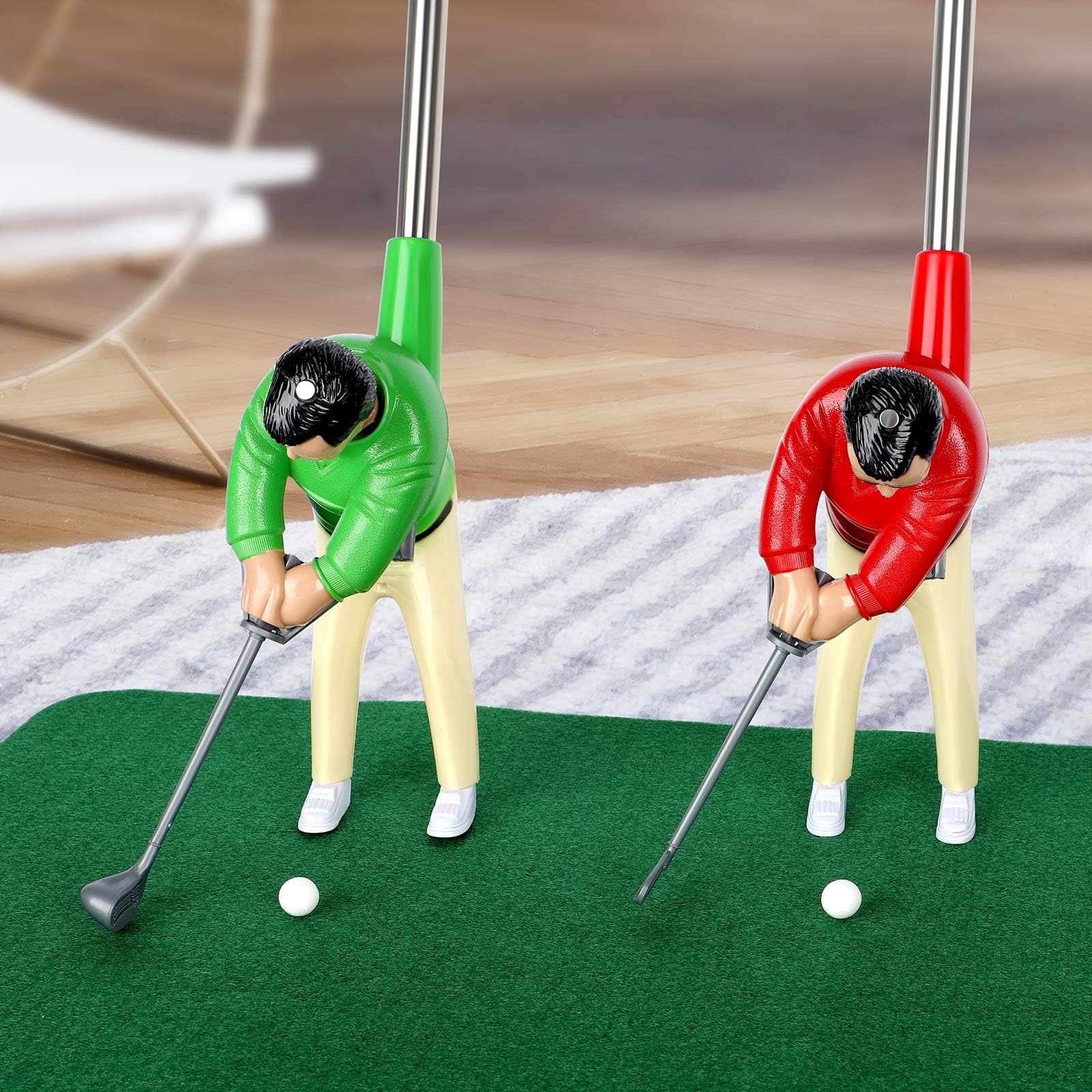 Wassteel mini golf ball sets and flag for target practice.