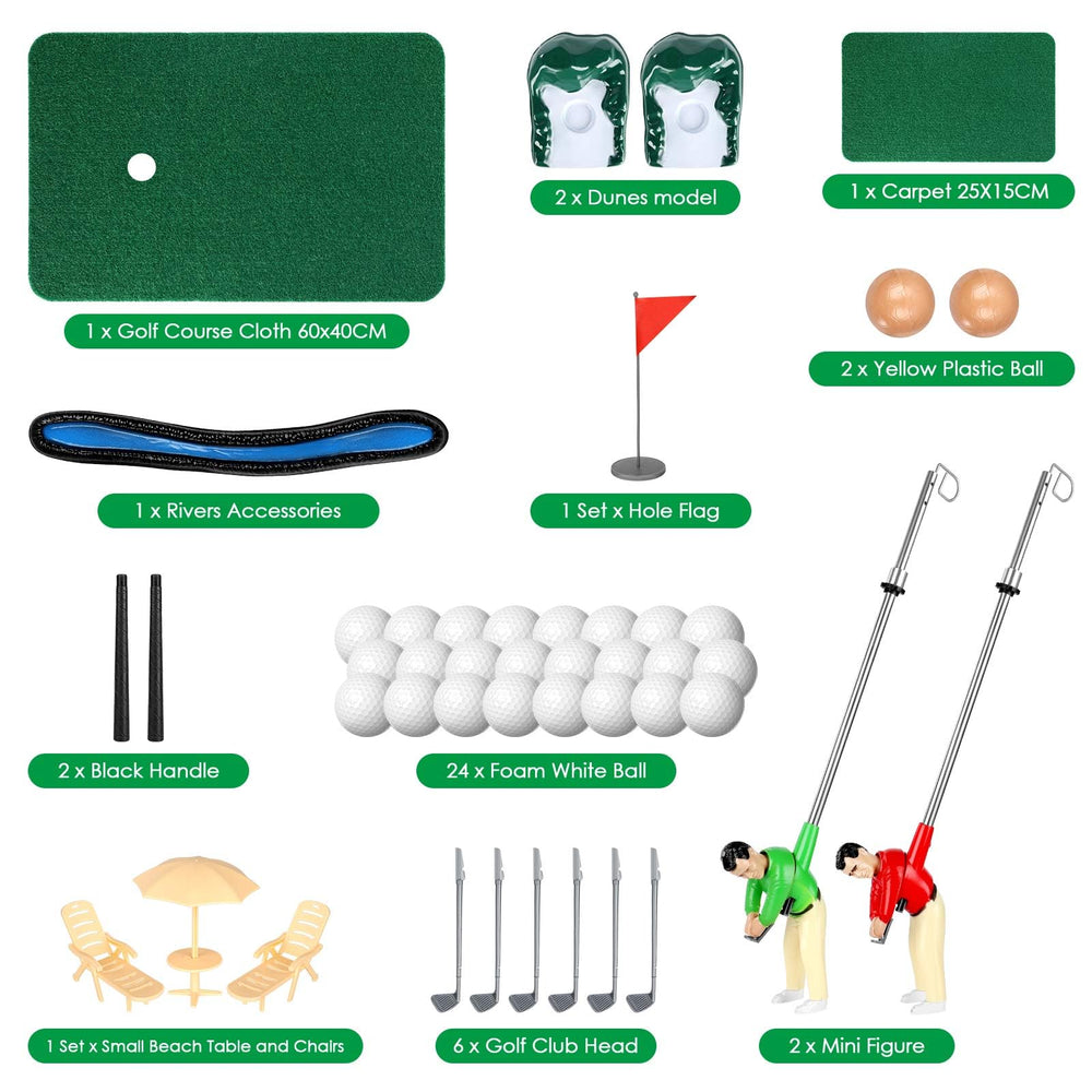 Wassteel mini golf play area setup ready for cozy family sessions.