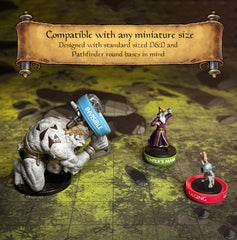 WASTED WIZARD Pathfinder-compatible rings for standard and larger minis.