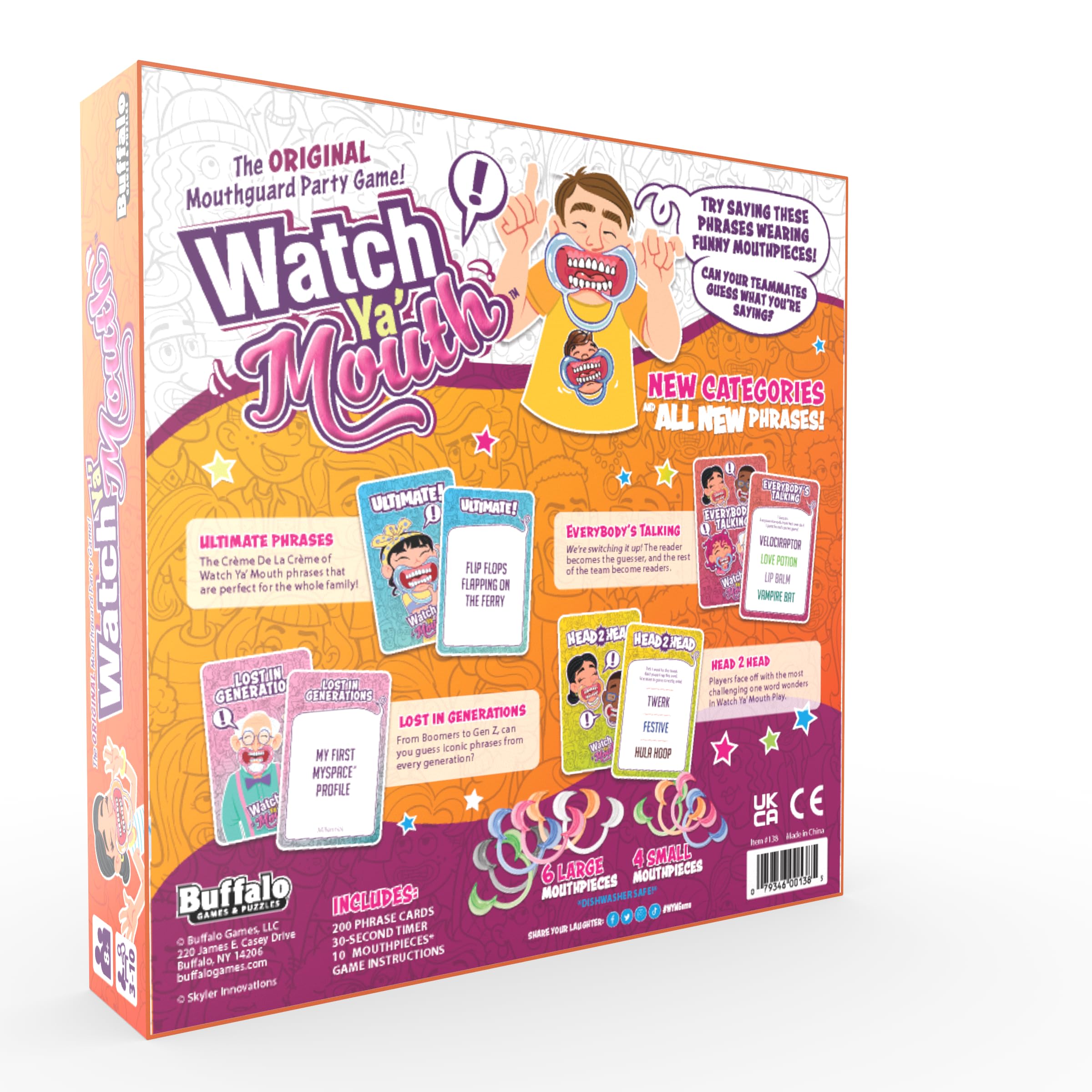 Watch Ya' Mouth classic deck cards for lighthearted wordplay and laughs.