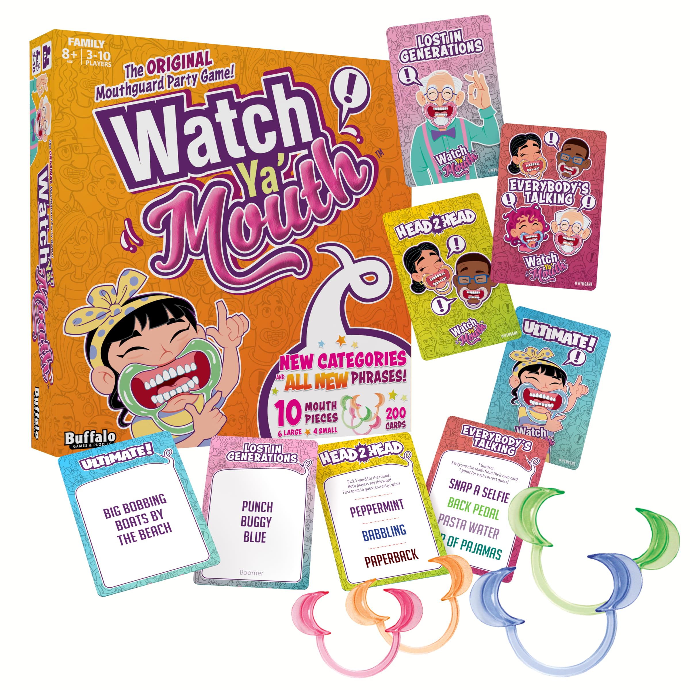 Watch Ya' Mouth rhyme time deck cards encourage playful sounds and giggles.
