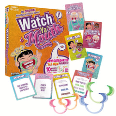 Watch Ya' Mouth rhyme time deck cards encourage playful sounds and giggles.