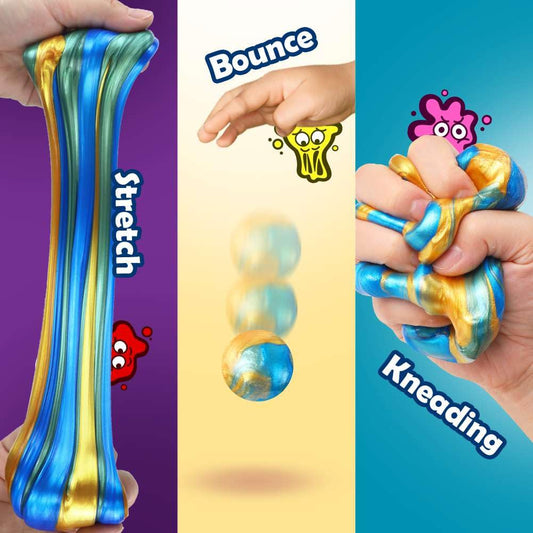 WATERELF Play Putty Blue tin designed for fidgeting and focus sessions