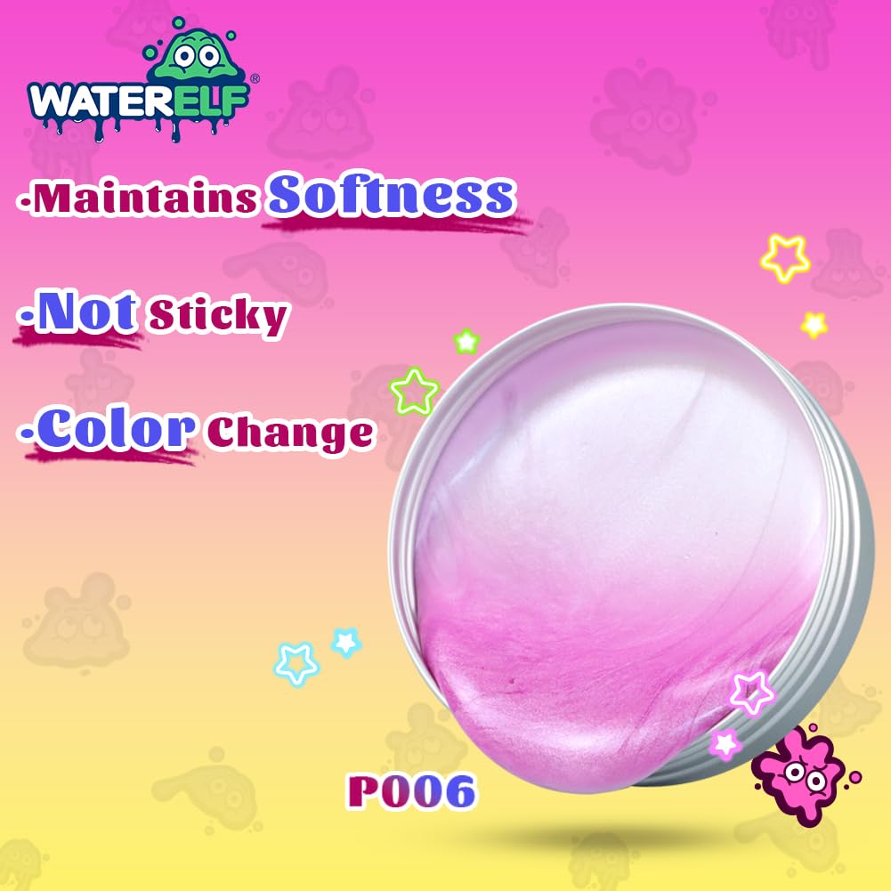 WATERELF Play Putty on a desk for discreet stress relief
