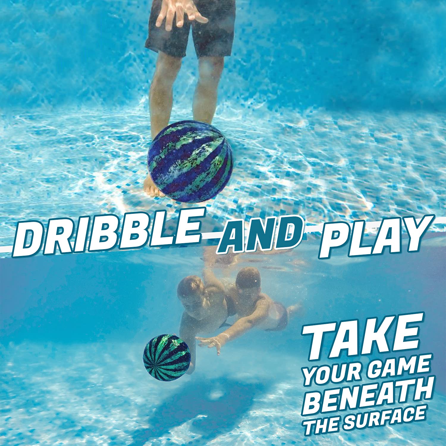 Watermelon Ball diving and beach play enhances outdoor summer activities.