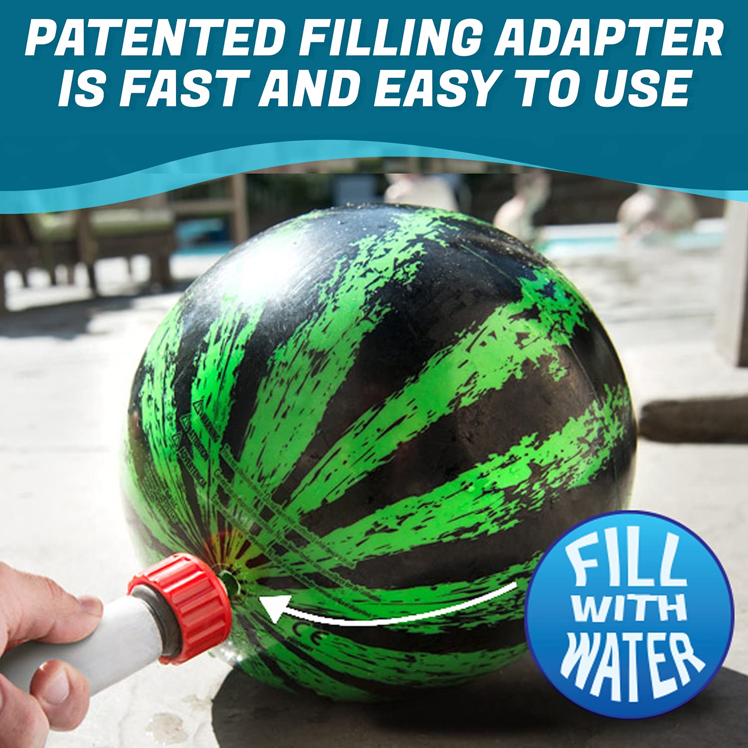Watermelon Ball family pool toy ideal for kids and adults.