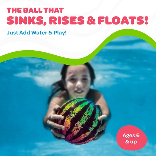 Watermelon Ball JR pool pass supports teamwork in water.