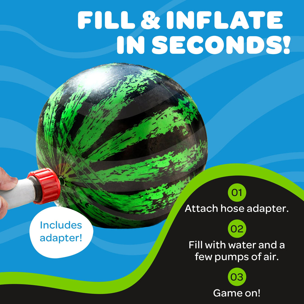 Watermelon Ball Lit night-swim party glow for evening fun.
