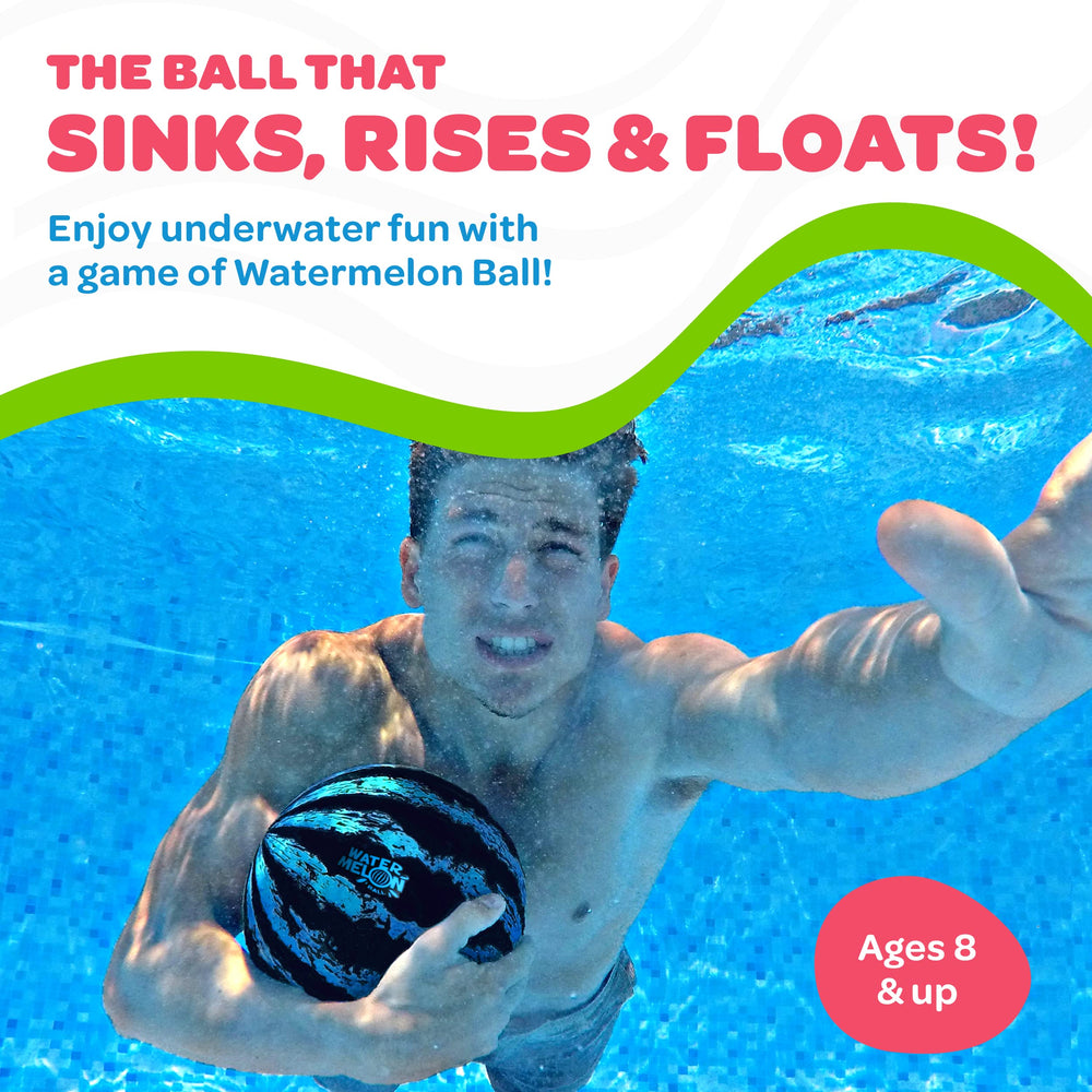 Watermelon Ball pool dribbling along the surface for interactive water games.