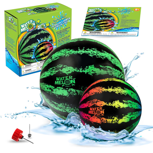 Watermelon Ball 6.5-inch in pool for versatile family play and active water games.