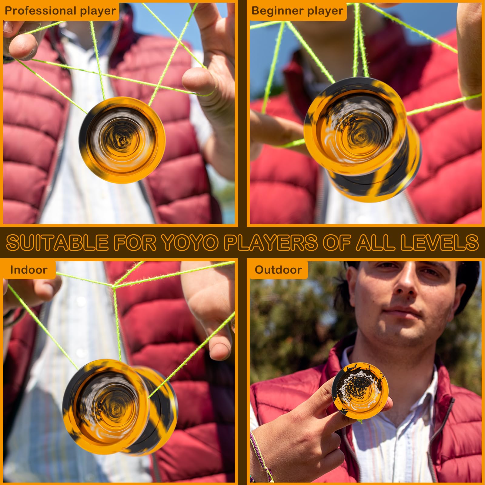 WATIEOBOO Yoyo R8 shockproof construction for tough training.