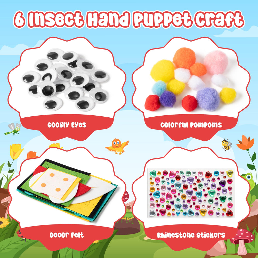 WATINC twenty felt patterns for easy, safe puppet crafting at home.