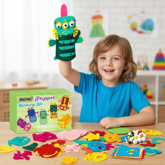 Guided DIY puppet assembly materials help kids build their characters confidently.