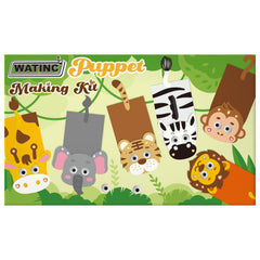 Watinc DIY Wild Animal Puppet finished creations for hours of play