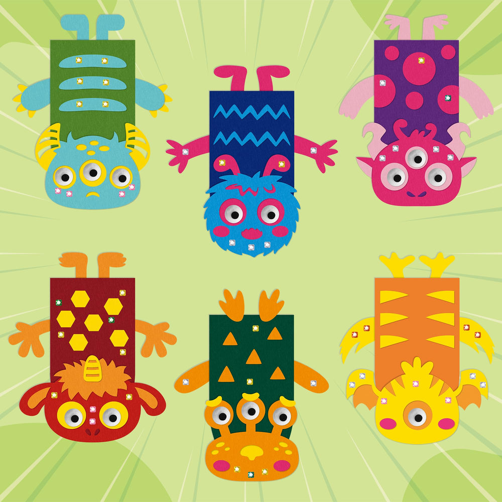 Felt decorations bundle adds varied textures and colors to customize puppets.