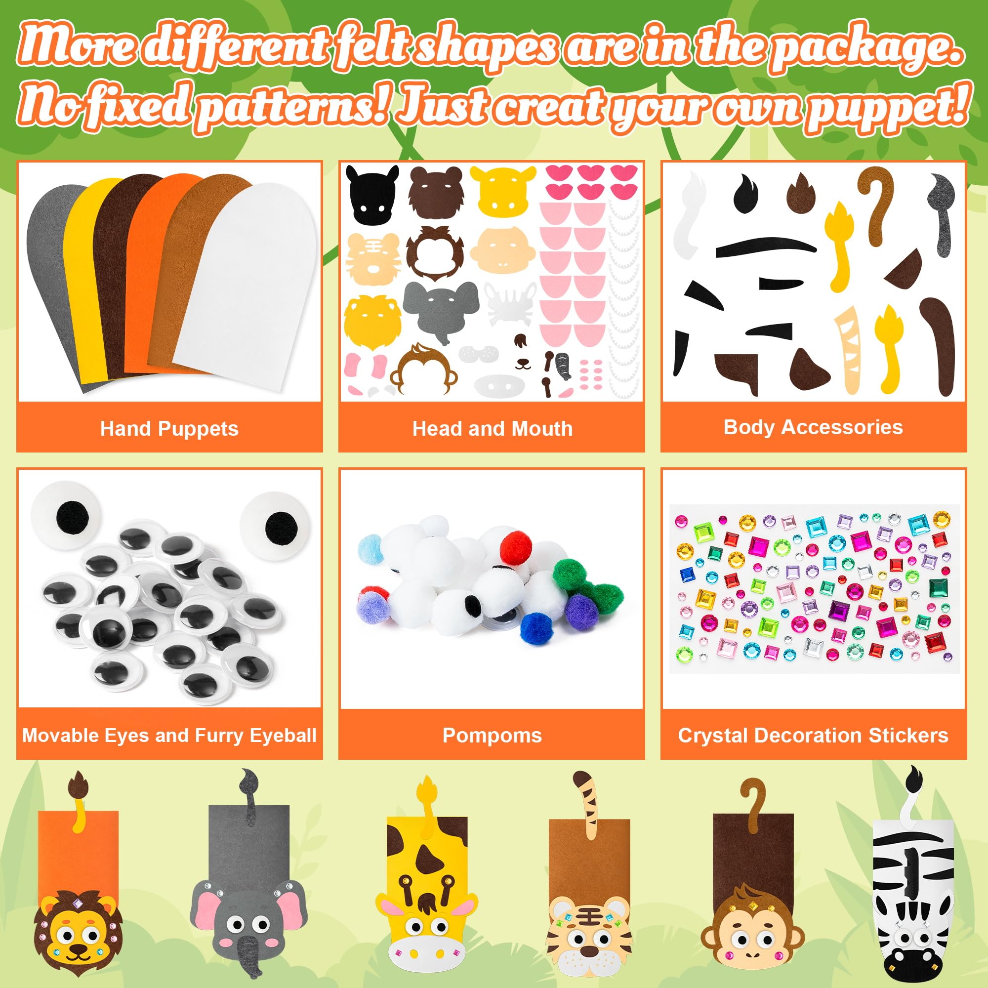 Watinc Pom-Poms Bundle providing soft colorful accents for playful characters