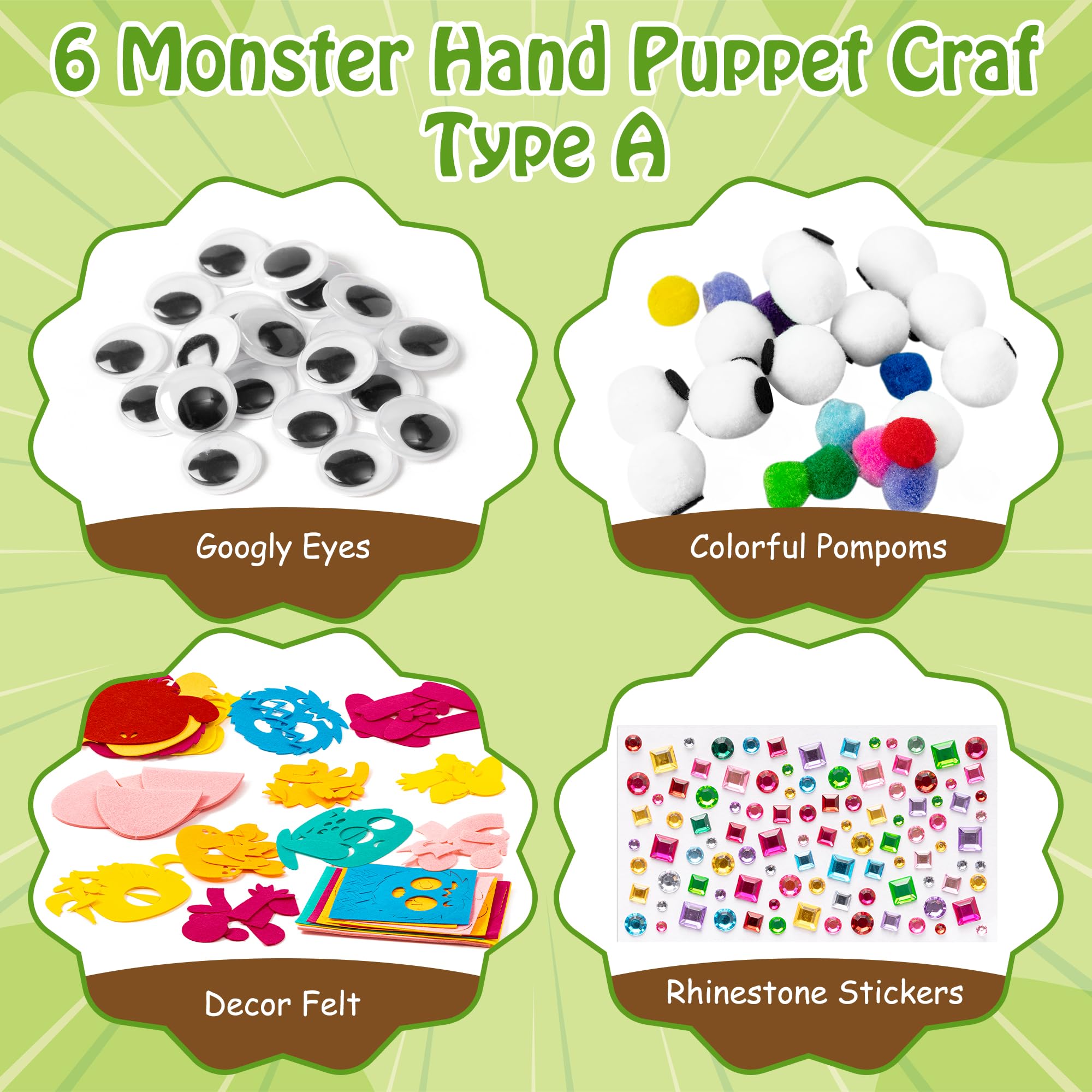 Soft pompoms bundle enhances decoration options for playful characters and colorful outfits.