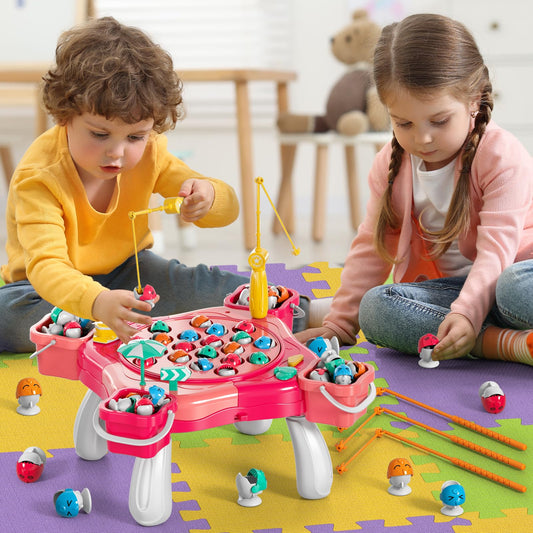 70-piece WATUDOU fishing set encourages color and shape learning through play