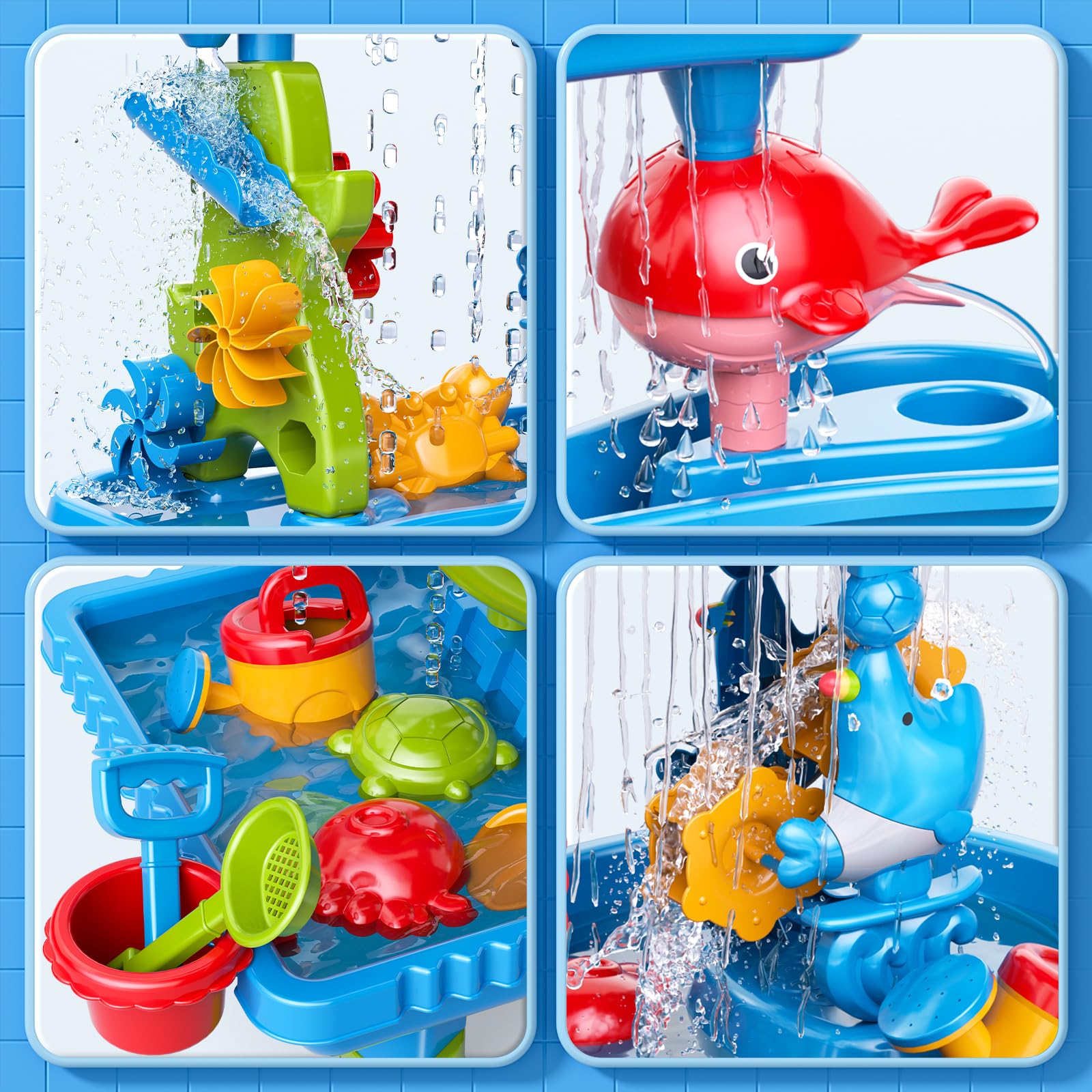 Watudou backyard setup shows easy drainage and quick cleanup after play.