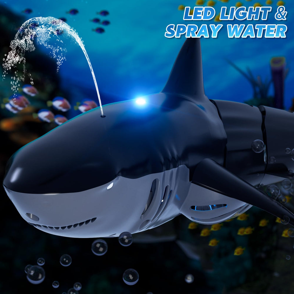 WATUDOU 1:18-scale shark detail showing realistic fins and color.