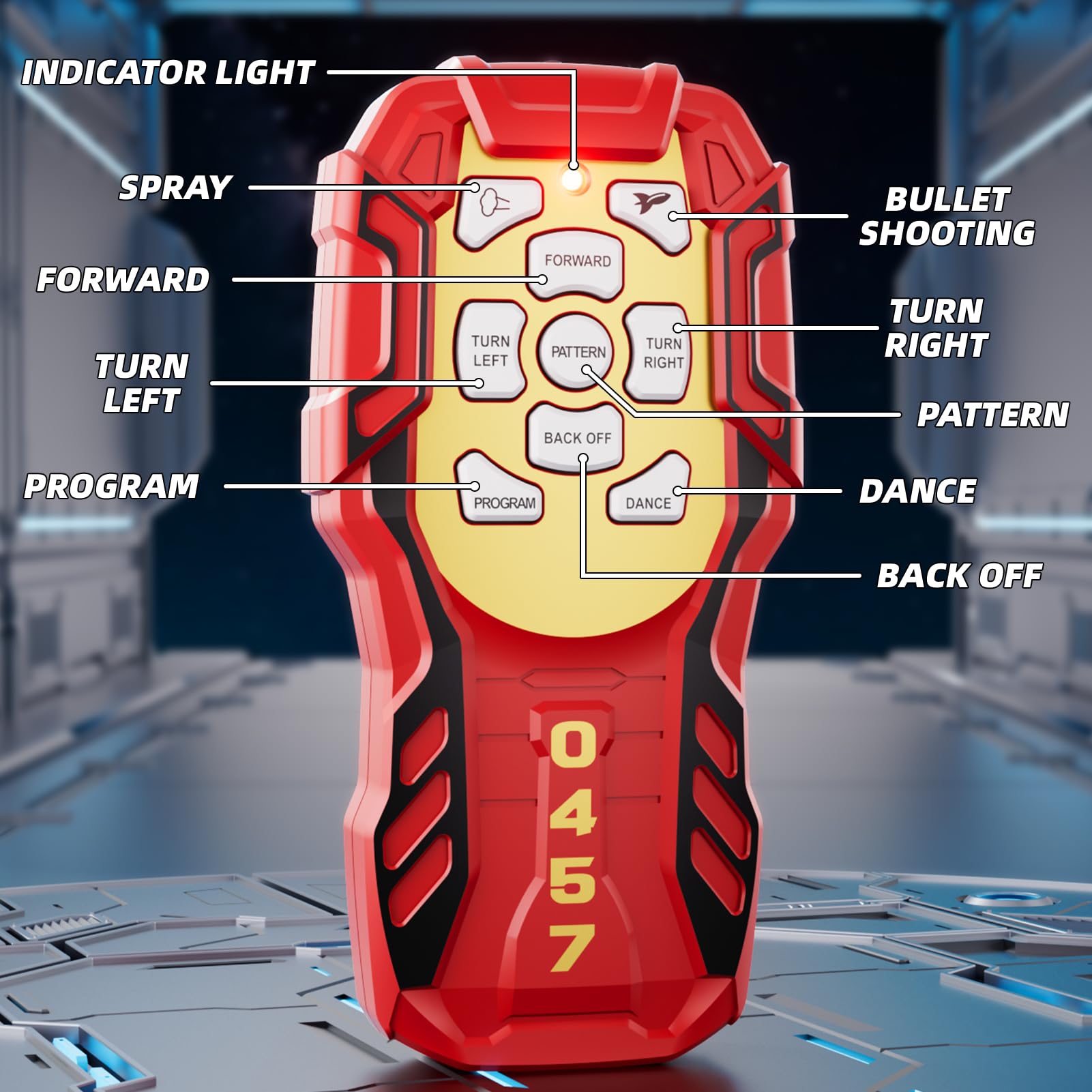 WATUDOU robot toy music and LED lights for glow play.